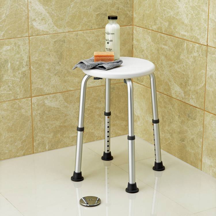 Drive Medical round adjustable shower stool - British product
