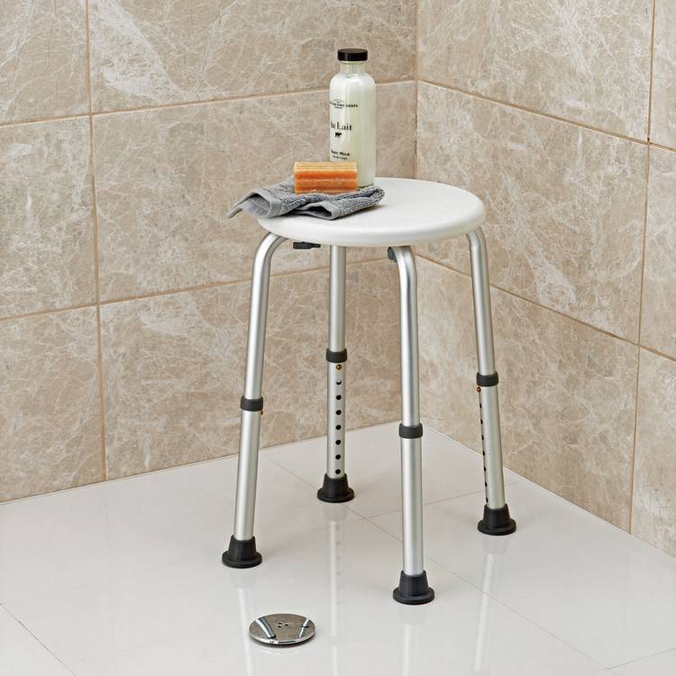Drive Medical round adjustable shower stool - British product