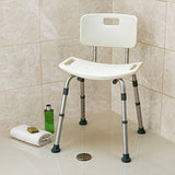Drive Medical shower seat with backrest adjustable height 51cm - British product