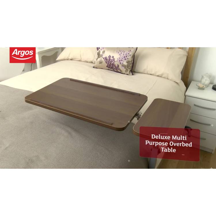 Drive Medical Deluxe overbed table with adjustable height, imported from the UK