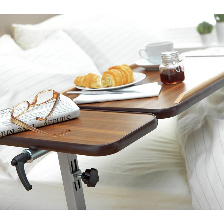 Drive Medical Deluxe overbed table with adjustable height, imported from the UK