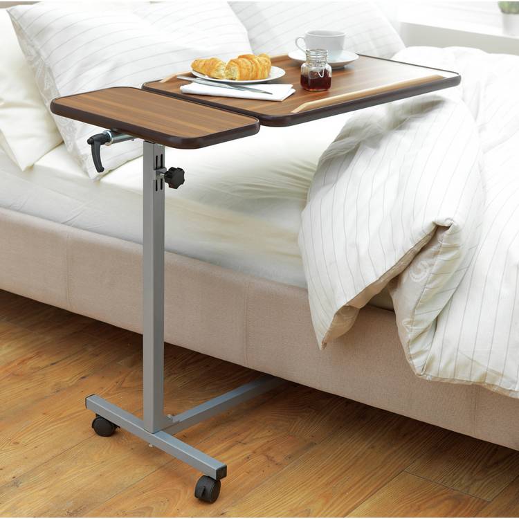 Drive Medical Deluxe overbed table with adjustable height, imported from the UK