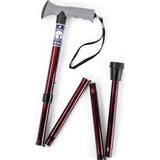 Drive Medical folding walking cane with gel handle adjustable height, UK version