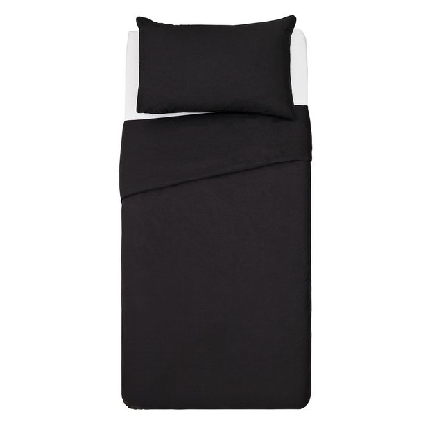 Habitat cotton rich black bedding set single - British product