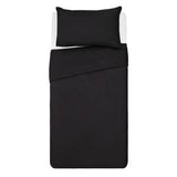 Argos Habitat Cotton Rich 180 TC Plain Black Single Duvet Cover Set- Buy online at McGrocer