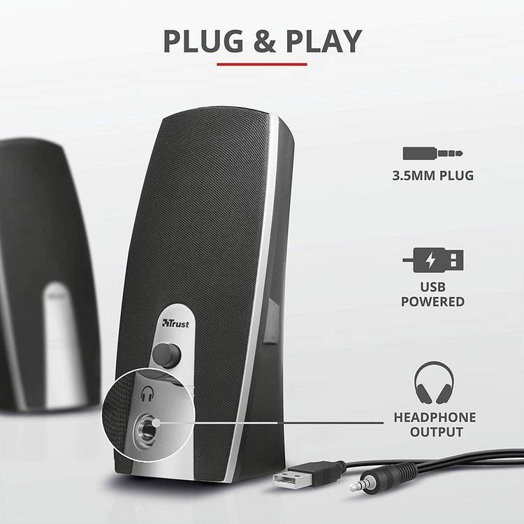 Trust Mila 2.0 PC Speaker Set, imported from the UK