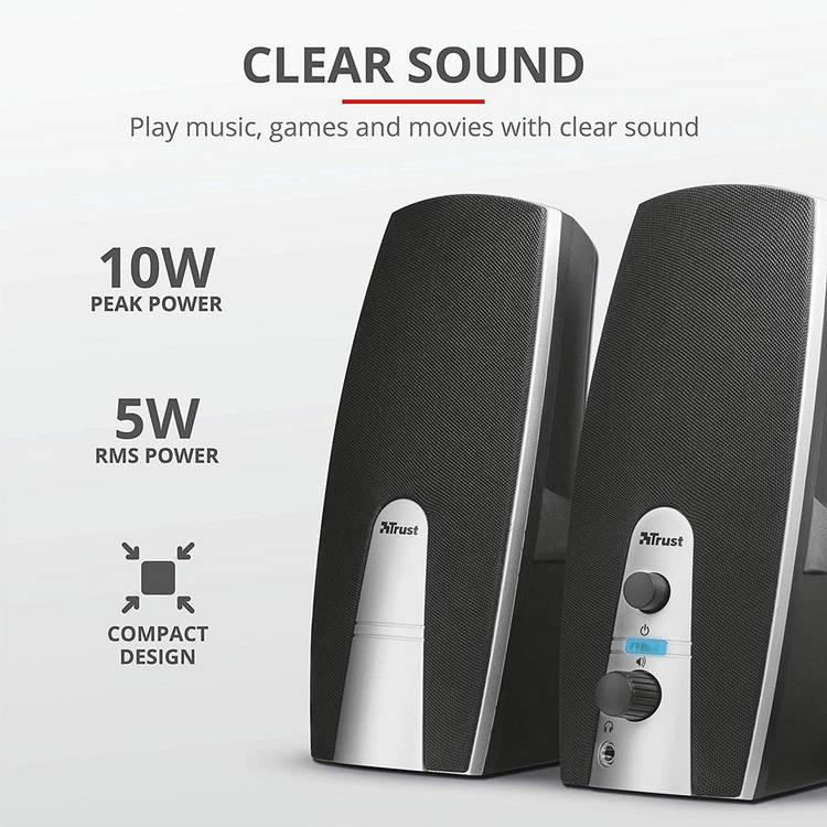 Trust Mila 2.0 PC Speaker Set, imported from the UK