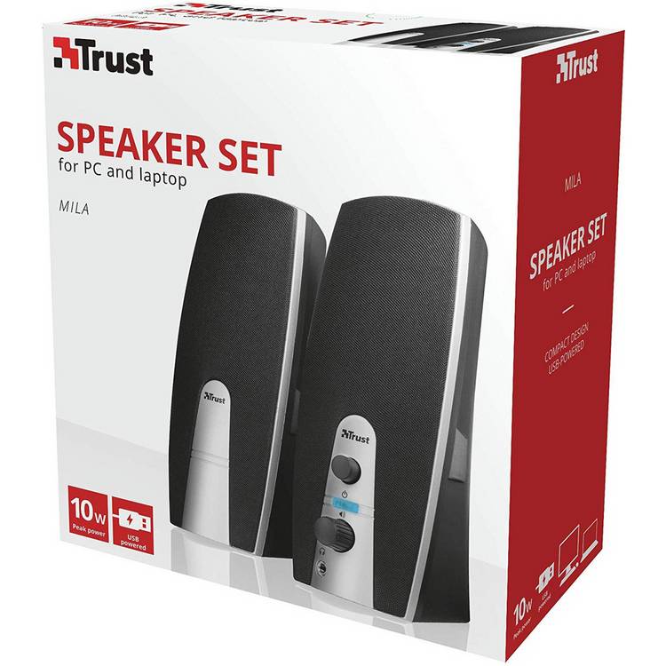Trust Mila 2.0 PC Speaker Set, imported from the UK