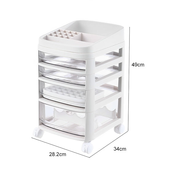 Livingandhome Removable Cosmetic Organizer with Drawers, imported from the UK