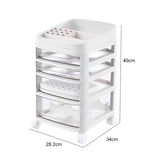 Livingandhome Removable Cosmetic Organizer with Drawers, imported from the UK