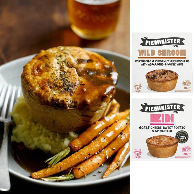 Pieminister Vegetarian Society Approved Pie Selection 12 x 270g Serves 12 people