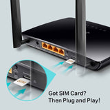 TP-Link Archer MR200 AC750 4G LTE dual band router (British brand)