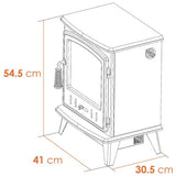 Adam Aviemore electric stove white - British product