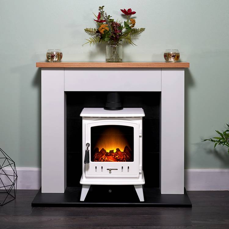 Adam Aviemore electric stove white - British product