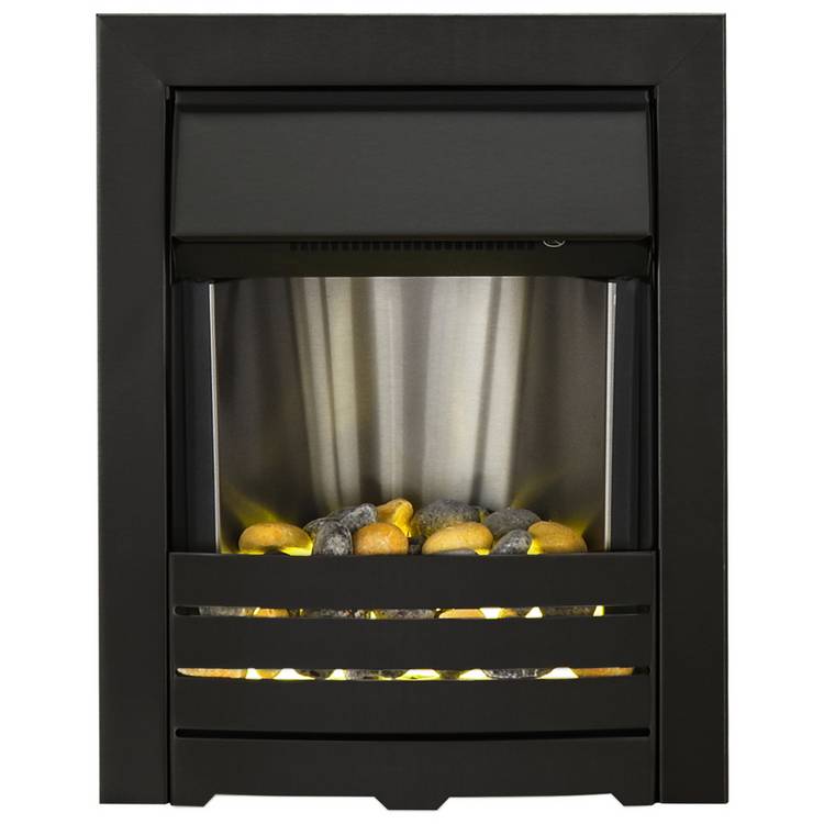 Adam Helios electric inset fire black 2kW (British brand)
