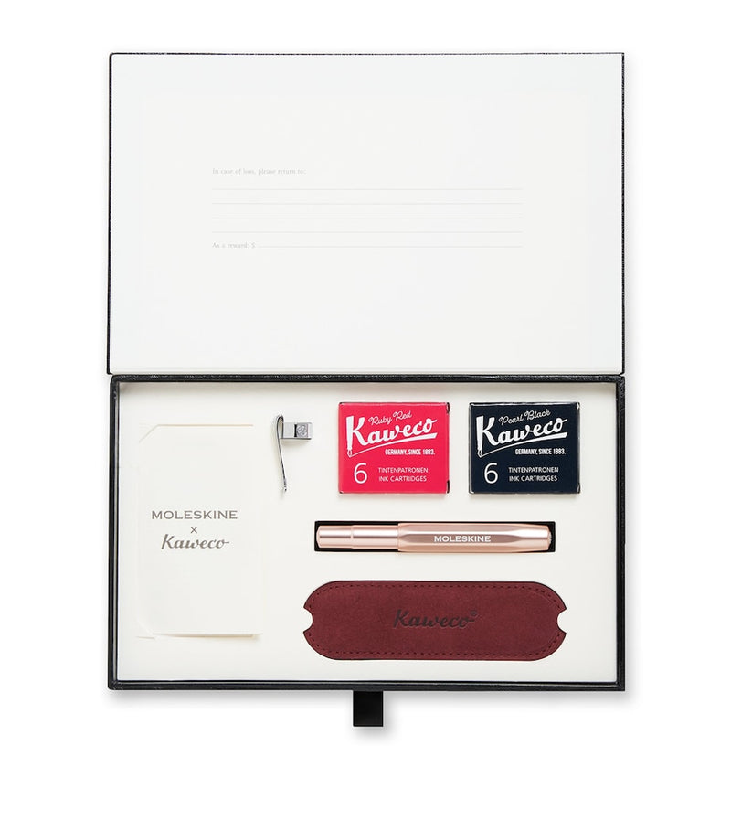 Moleskine fountain pen and notebook gift set, imported from the UK