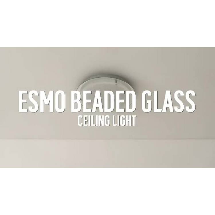 Argos Home beaded glass flush ceiling light 34cm - British product