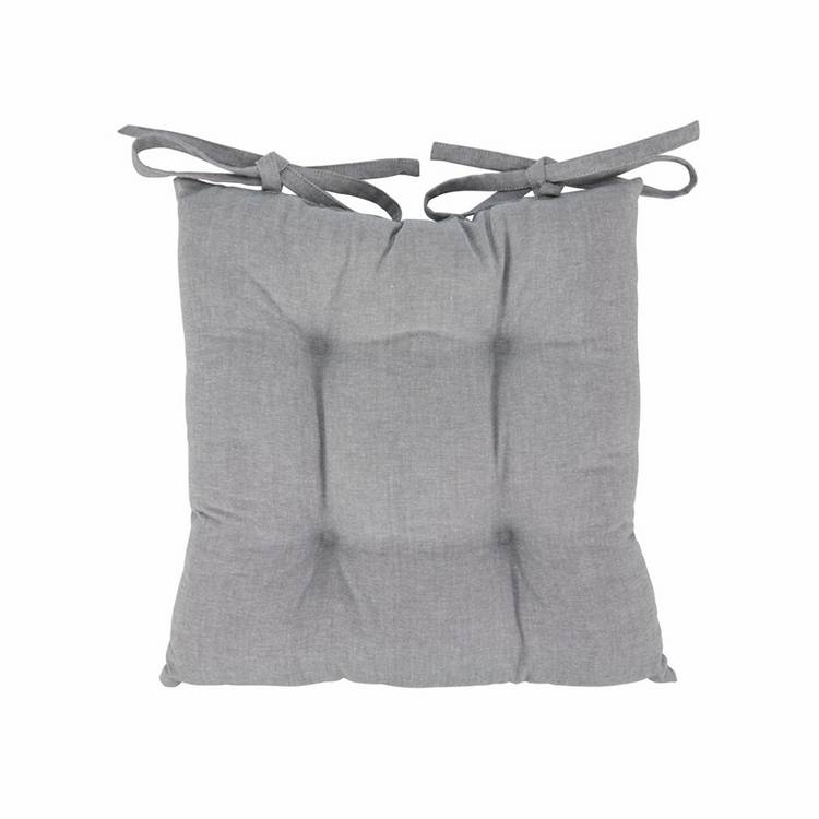 Argos Home grey seat pads 2 pack 40cm - British product