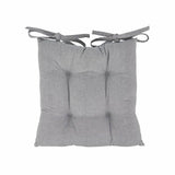 Argos Home grey seat pads 2 pack 40cm - British product