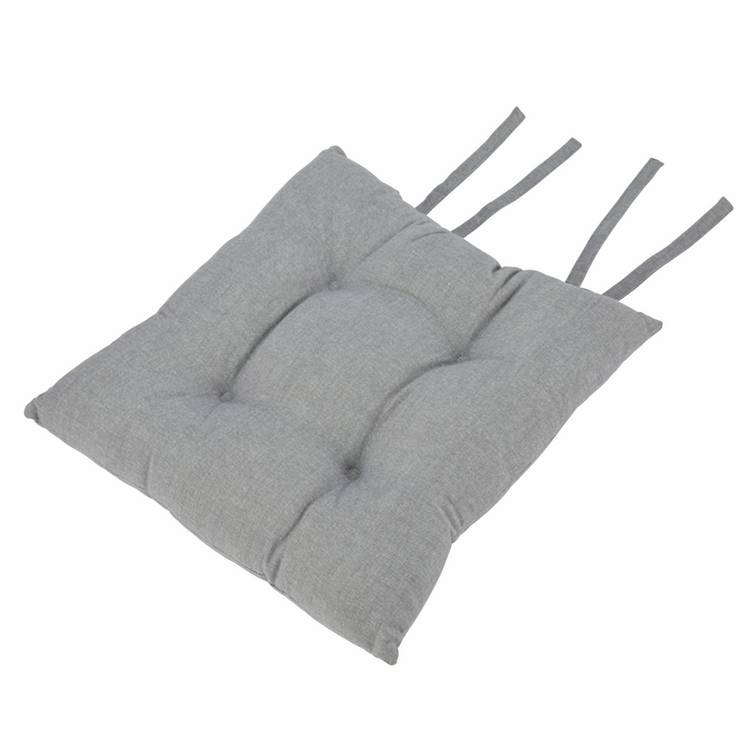 Argos Home grey seat pads 2 pack 40cm - British product
