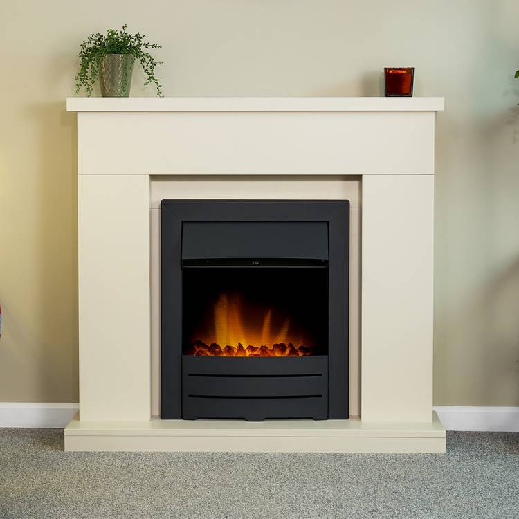 Adam electric inset fire 2kW black (British brand)