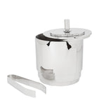Georg Jensen Manhattan ice bucket and tongs set, UK version