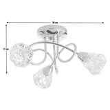 Argos Home ceiling light chrome glass, UK version