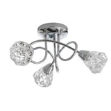 Argos Home ceiling light chrome glass, UK version