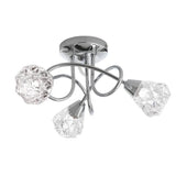 Argos Home ceiling light chrome glass, UK version