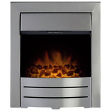 Adam electric inset fire 2kW Brushed Steel (British brand)