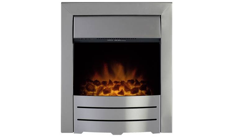 Adam electric inset fire 2kW Brushed Steel (British brand)