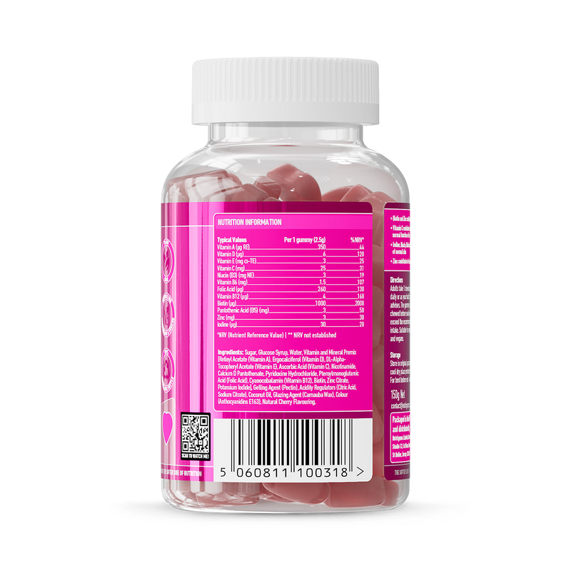 Nutrigums Hair Vits Complex gummies 60 count, UK version