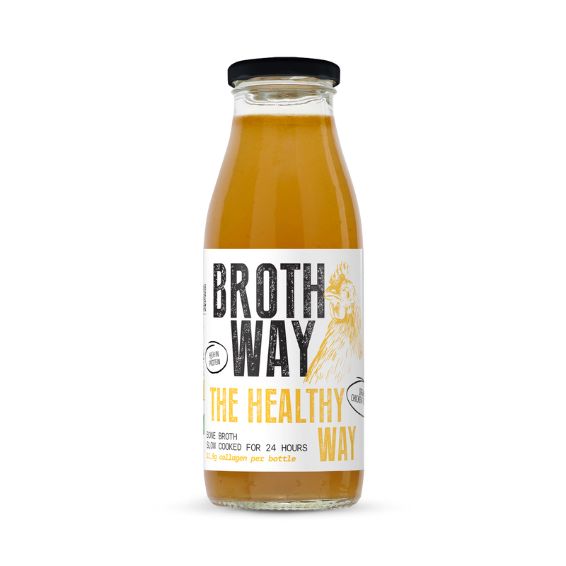 Brothway chicken curcuma bone broth 480ml (British brand)