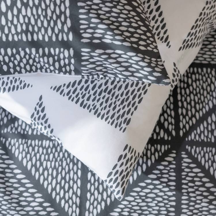 Habitat Stockholm Diamond Dash grey bedding set single, imported from the UK