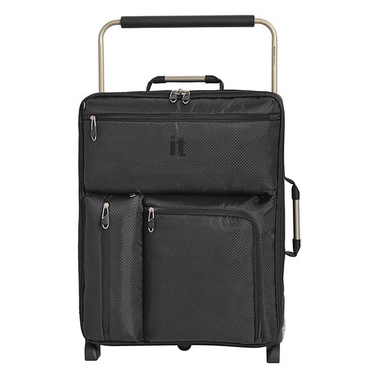 it Luggage max size cabin suitcase black, UK version