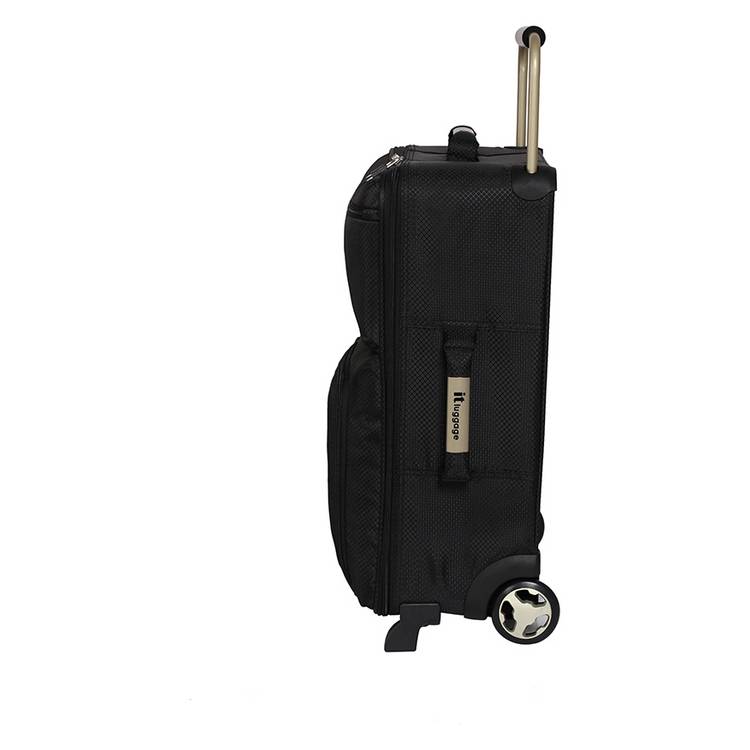 it Luggage max size cabin suitcase black, UK version