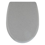 Argos Home grey glitter slow close toilet seat - British product