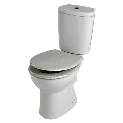 Argos Argos Home Glitter Slow Close Toilet Seat - Grey- Buy online at McGrocer