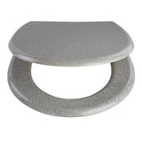 Argos Home grey glitter slow close toilet seat - British product