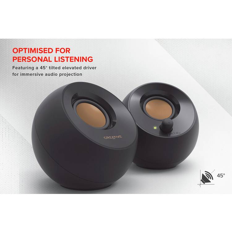 Creative Pebble v1 USB desktop speakers - British product