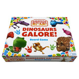 Dinosaur Roar board game with spinner and dinosaur figures, UK version