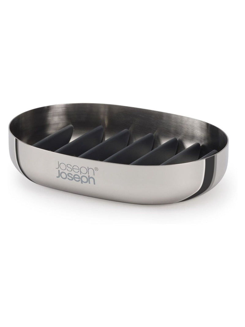 Joseph Joseph EasyStore Luxe Stainless Steel Soap Dish, UK version