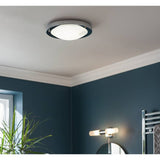 Argos Argos Home Bowden Metal LED Bathroom Flush Light - Metallic- Buy online at McGrocer