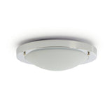 Argos Home Bowden LED flush light brushed chrome 31cm, UK version