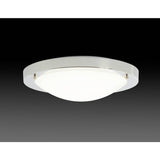 Argos Home Bowden LED flush light brushed chrome 31cm, UK version
