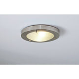 Argos Home Bowden LED flush light brushed chrome 31cm, UK version