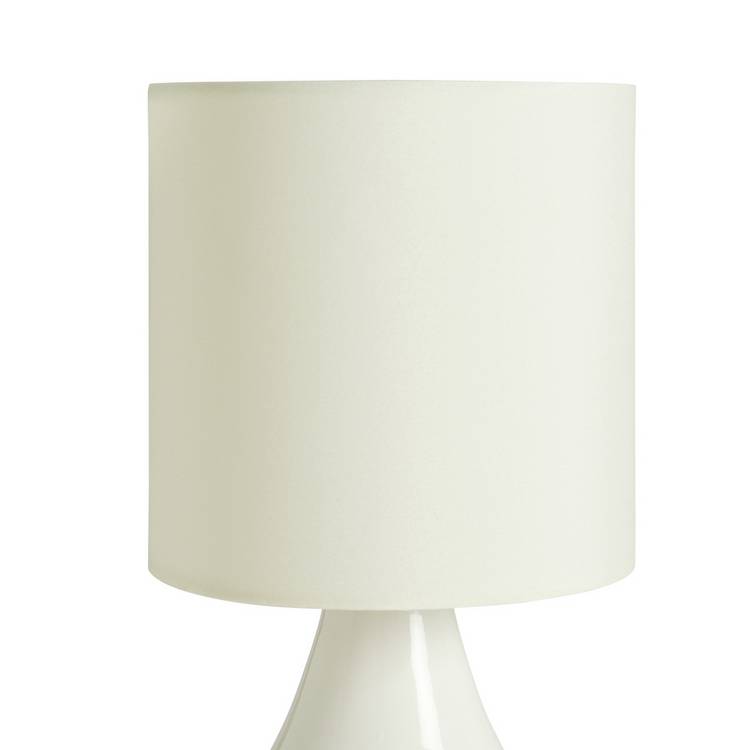 Argos Home cream ceramic table lamp, imported from the UK
