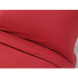 Habitat plain red single duvet set, imported from the UK