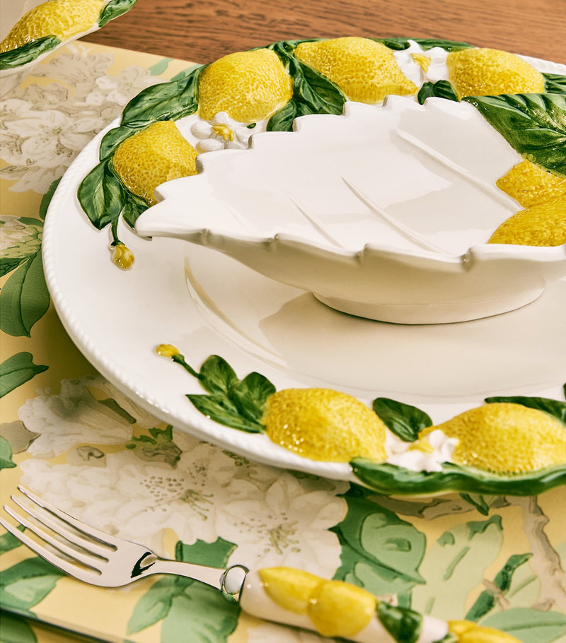 Les-Ottomans lemon ceramic plate 19cm - British product