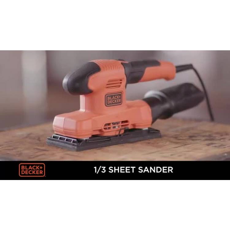 Black+Decker 1/3 sheet finishing sander 150W (British brand)